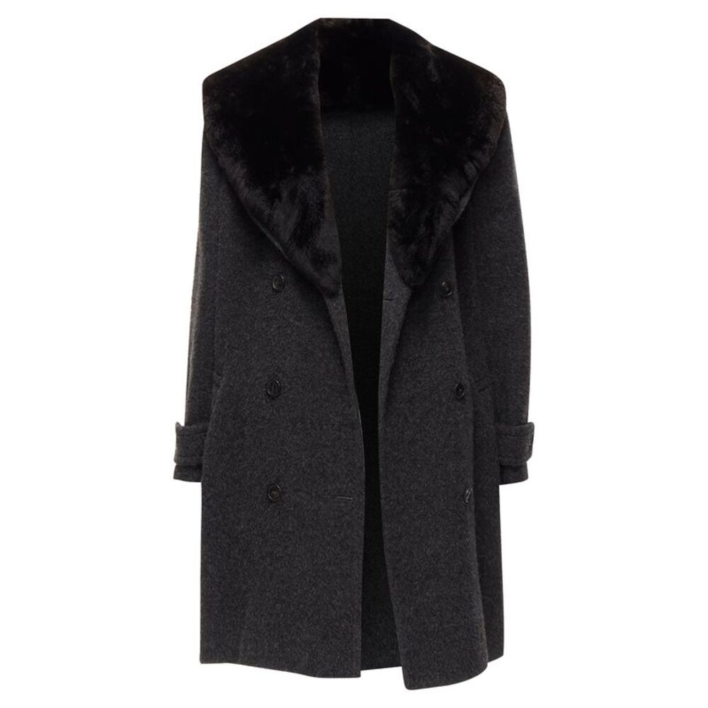 Gucci Tom Ford Alpaca Fur Collar Coat